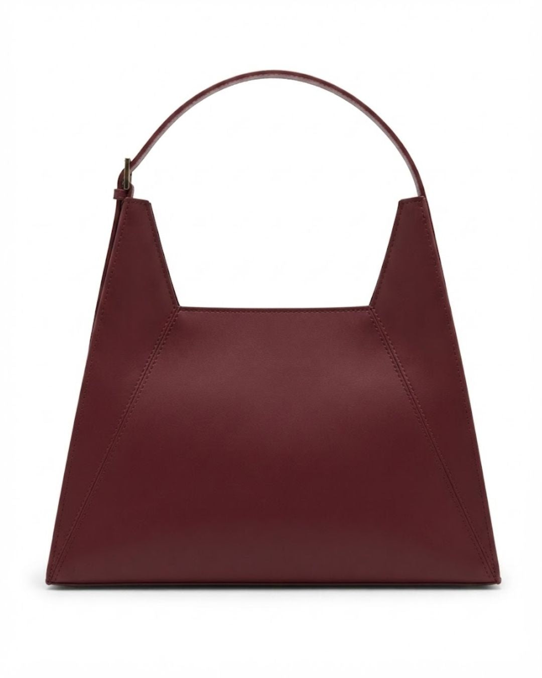 Velaric handbag, maroon shoulder bag, burgundy faux leather purse, japanese synthetic leather bag, structured shoulder handbag, wine red handbag, women work shoulder bag, dual strap drop purse, eco friendly tote handbag, chic maroon handbag, trapeze shape purse, everyday women shoulder bag, elegant burgundy tote, durable faux leather bag, stylish red shoulder purse