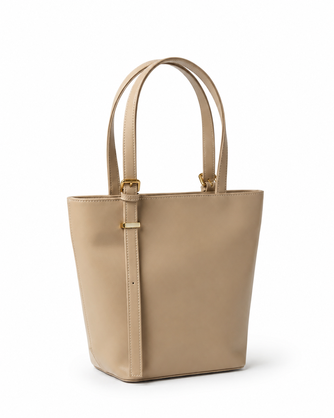 beige shoulder bag, top handle shoulder bag, adjustable strap tote bag, japanese faux leather bag, nude work handbag, women daily shoulder bag, buckle detail handbag, spacious top handle tote, eco friendly leather handbag, beige women purse, zipper pocket tote, minimalist shoulder bag, everyday tote purse, stylish beige handbag, casual top handle bag