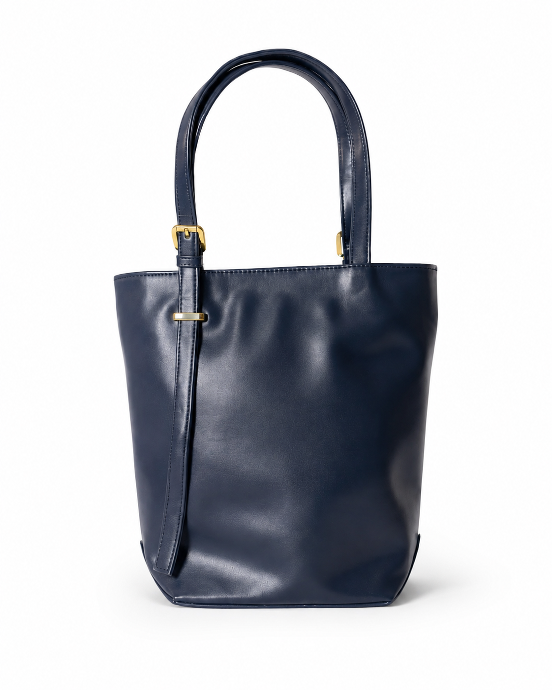 blue shoulder bag, navy top handle handbag, japanese faux leather tote, dark blue women purse, adjustable strap shoulder bag, women work handbag, spacious blue tote bag, buckle strap tote, eco friendly leather purse, classic blue shoulder tote, inner zip pocket bag, everyday navy handbag, chic top handle purse, stylish blue tote, women casual shoulder bag