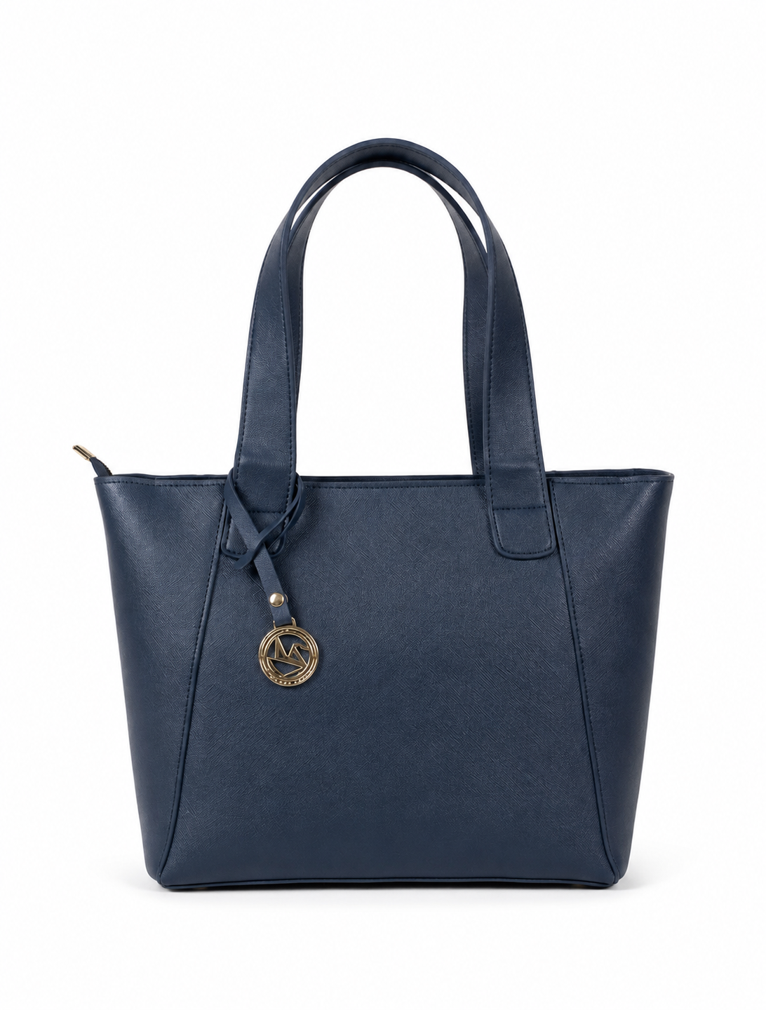 blue tote bag, women shoulder bag, top handle tote bag, detachable strap handbag, double face faux leather tote, blue work tote for women, spacious everyday shoulder bag, zipper side pocket tote, women casual purse, blue synthetic leather bag, travel tote bag women, designer style tote bag, blue top handle purse, eco friendly leather tote, everyday tote handbag
